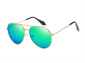 Men's Pilot Mirrored Celebrity Sunglasses Metal Frame - Mix Colors