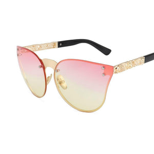 Rimless Cat Eye Sunglasses - Mix Colors