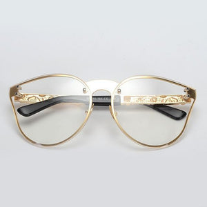 Rimless Cat Eye Sunglasses - Mix Colors