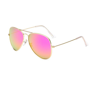 Unisex Wholesale Colored Metal Frame Aviator Sunglasses  - Mix Colors
