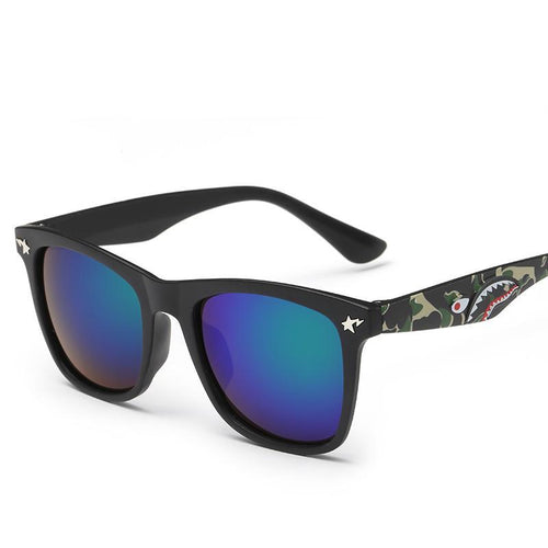 Fresh Squared Off Flat Top Stylish Street Scene Shades Sunglasses - Mix Colors