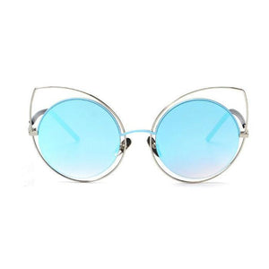 Mirror Cat Eye Sunglasses - Mix Colors